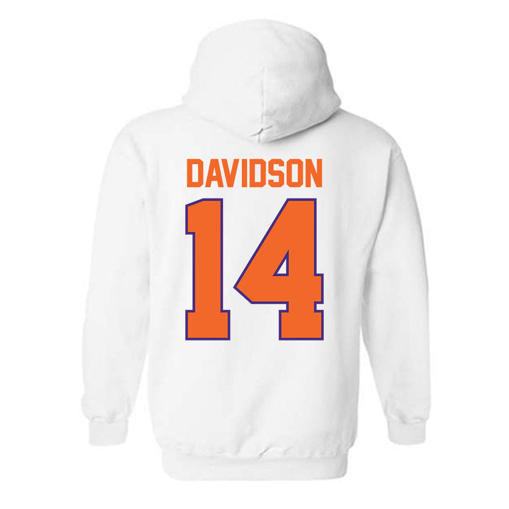 Clemson - NCAA Men's Basketball : Blake Davidson - Classic Shersey Hooded Sweatshirt-1