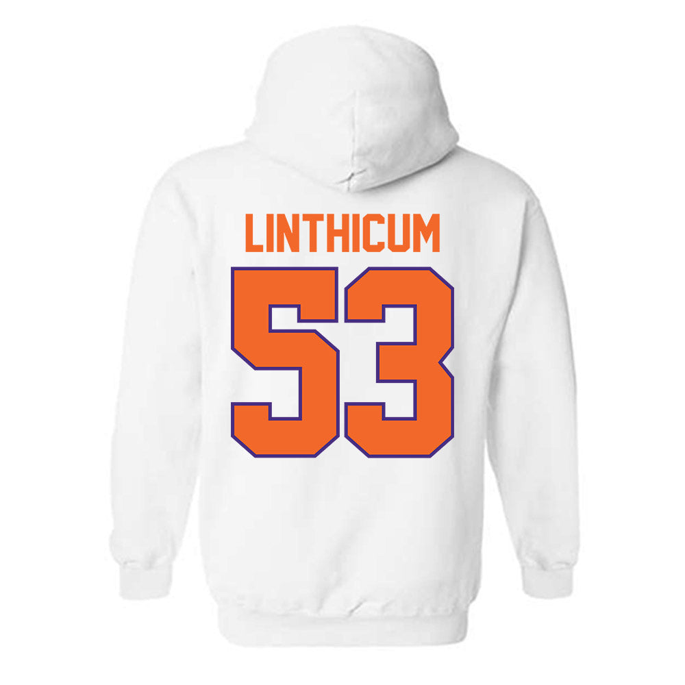 Clemson - NCAA Football : Ryan Linthicum - Classic Shersey Hooded Sweatshirt-1