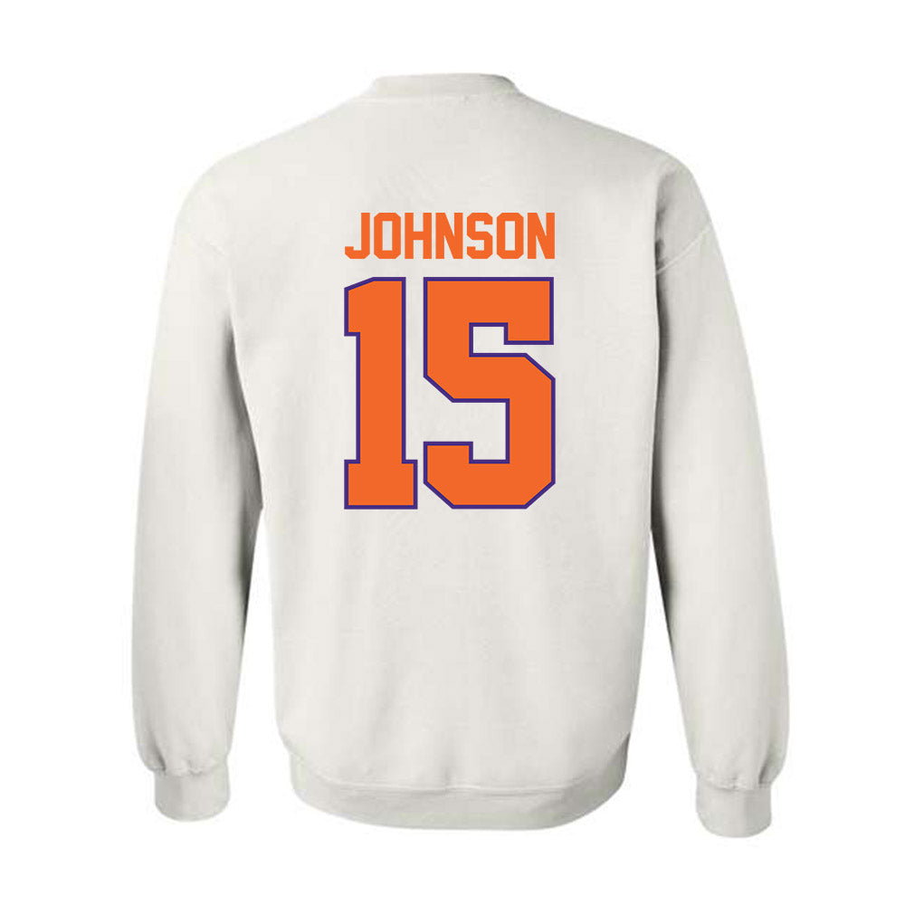 Clemson - NCAA Women's Soccer : Ella Johnson - Classic Shersey Crewneck Sweatshirt-1