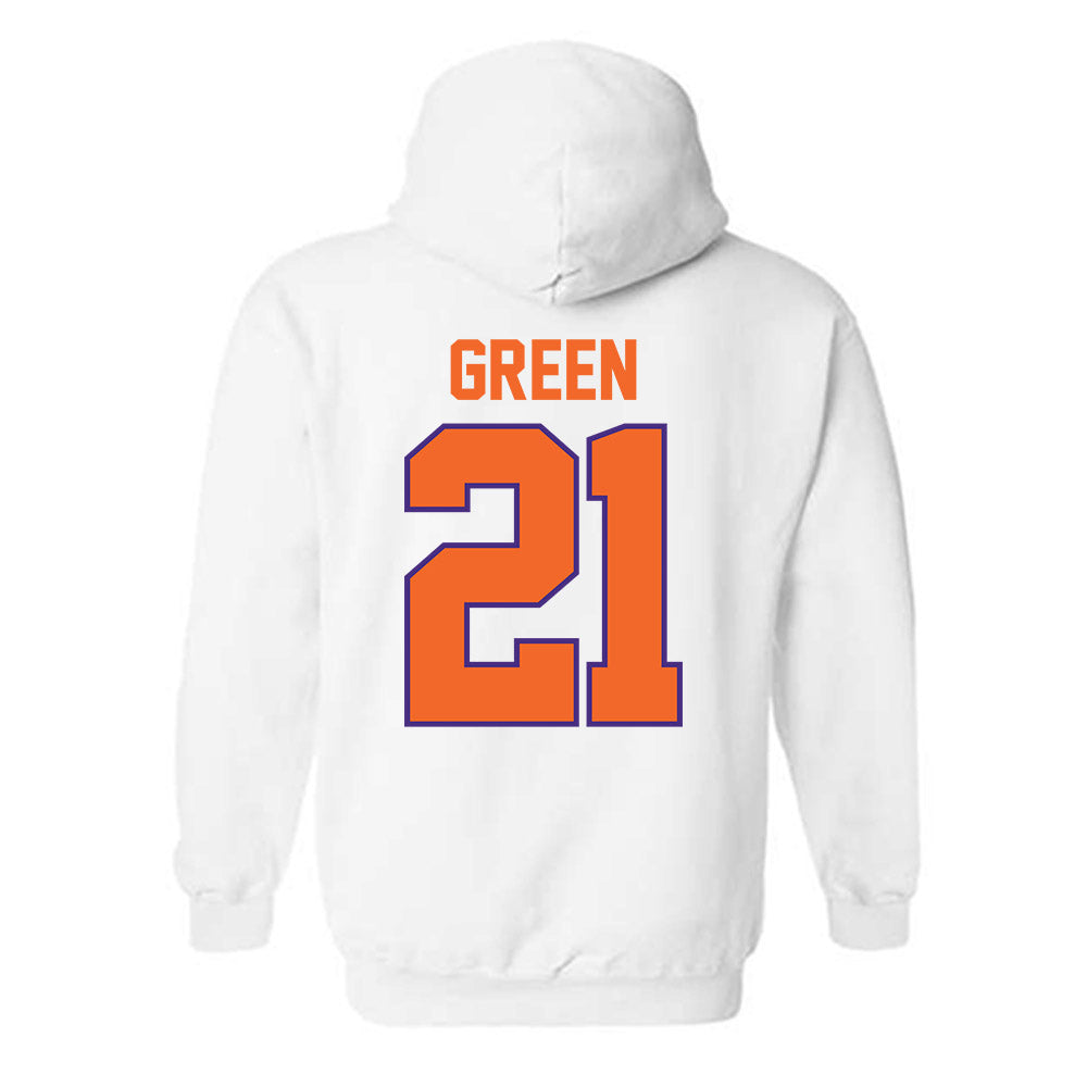 Clemson - NCAA Football : Jarvis Green - Classic Shersey Hooded Sweatshirt-1