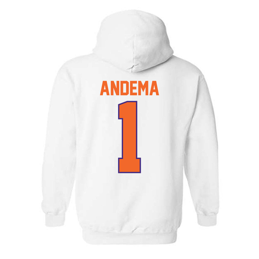 Clemson - NCAA Men's Soccer : Joseph Andema - Classic Shersey Hooded Sweatshirt-1