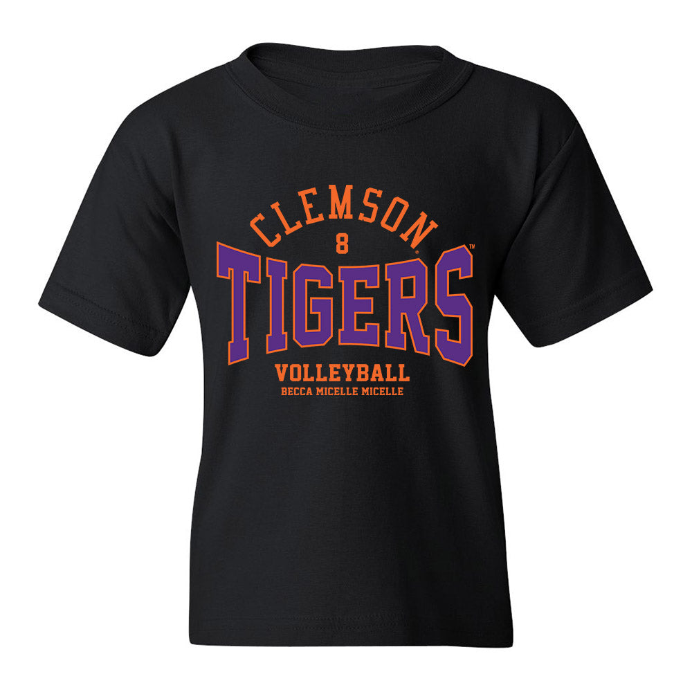 Clemson - NCAA Women's Volleyball : Becca Micelle Micelle - Classic Fashion Shersey Youth T-Shirt