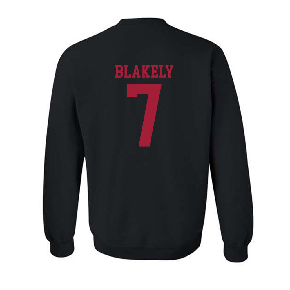 WSU - NCAA Men's Basketball : Dieume Blakely - Classic Shersey Crewneck Sweatshirt-1