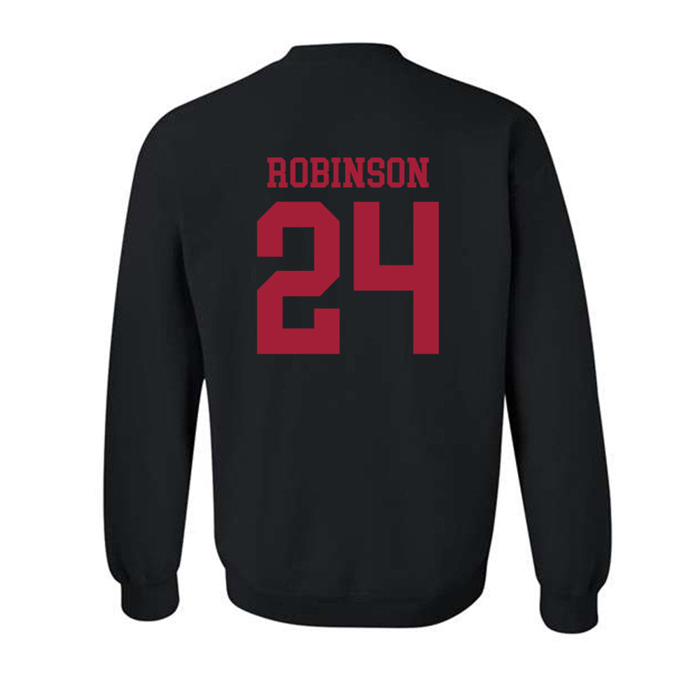 WSU - NCAA Men's Basketball : Dominik Robinson - Classic Shersey Crewneck Sweatshirt-1