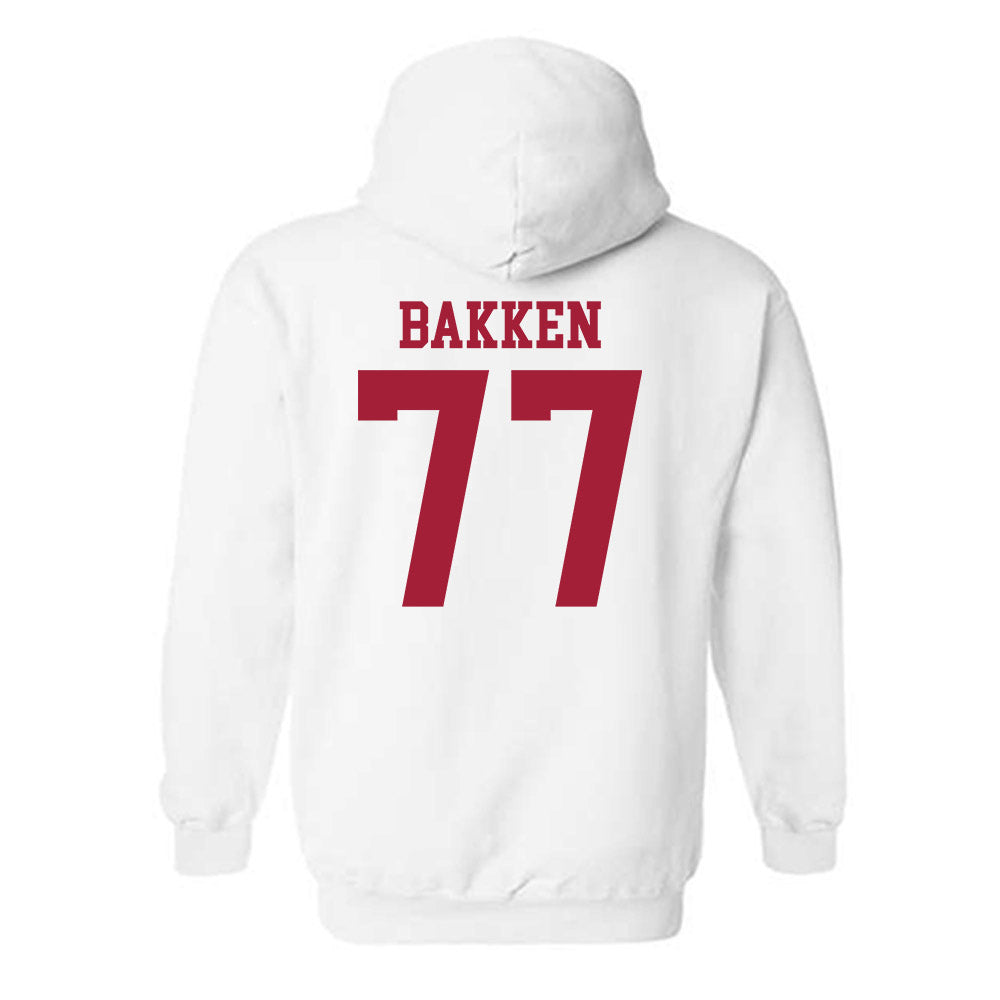 WSU - NCAA Football : Nick Bakken - Classic Shersey Hooded Sweatshirt-1