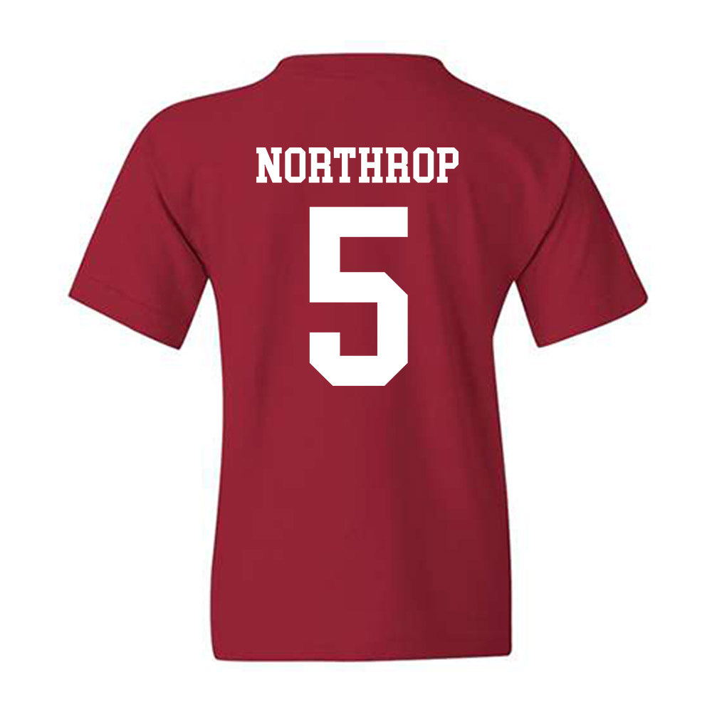 WSU - NCAA Baseball : Kyler Northrop - Classic Shersey Youth T-Shirt-1