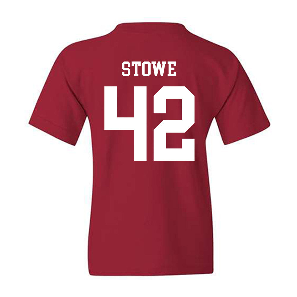 WSU - NCAA Baseball : Trevor Stowe - Classic Shersey Youth T-Shirt-1