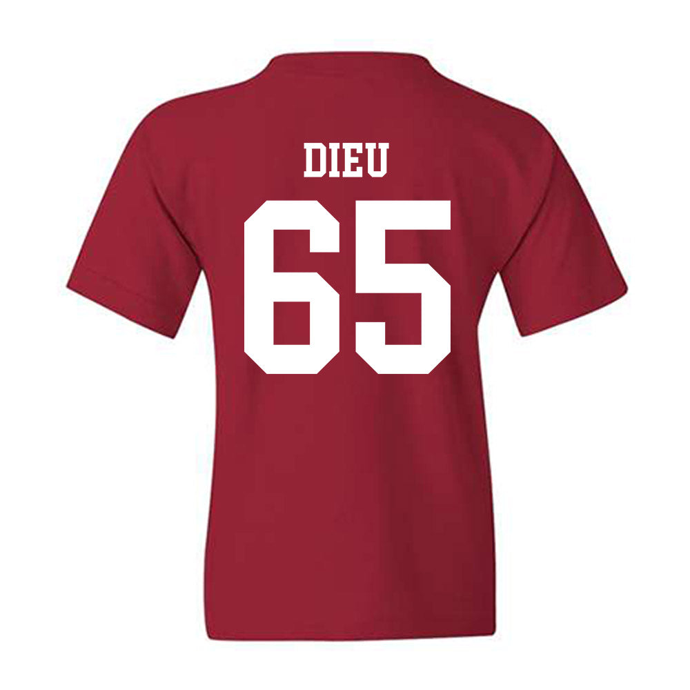 WSU - NCAA Football : Brock Dieu - Classic Fashion Shersey Youth T-Shirt-1
