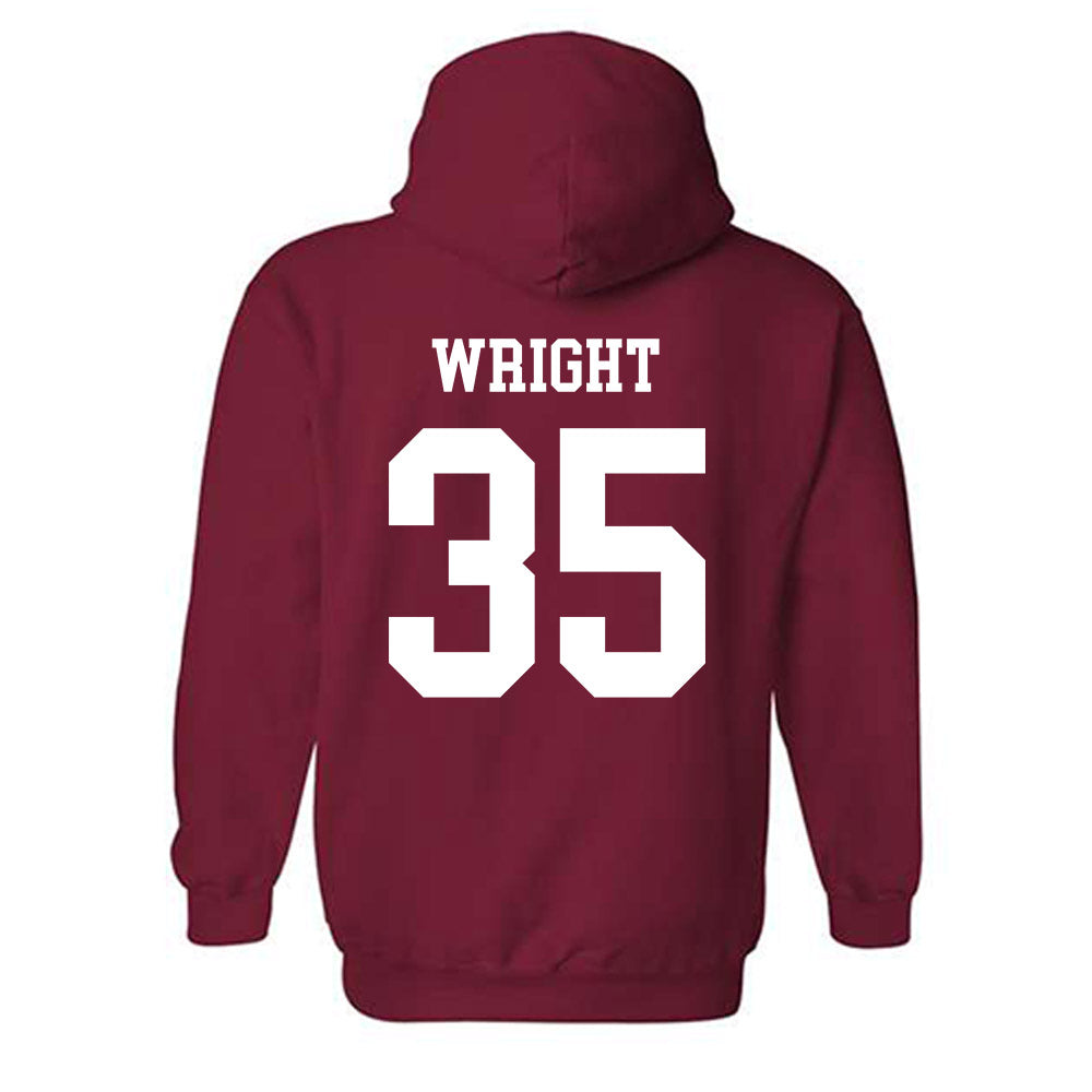 WSU - NCAA Football : Erimus Wright - Classic Fashion Shersey Hooded Sweatshirt-1
