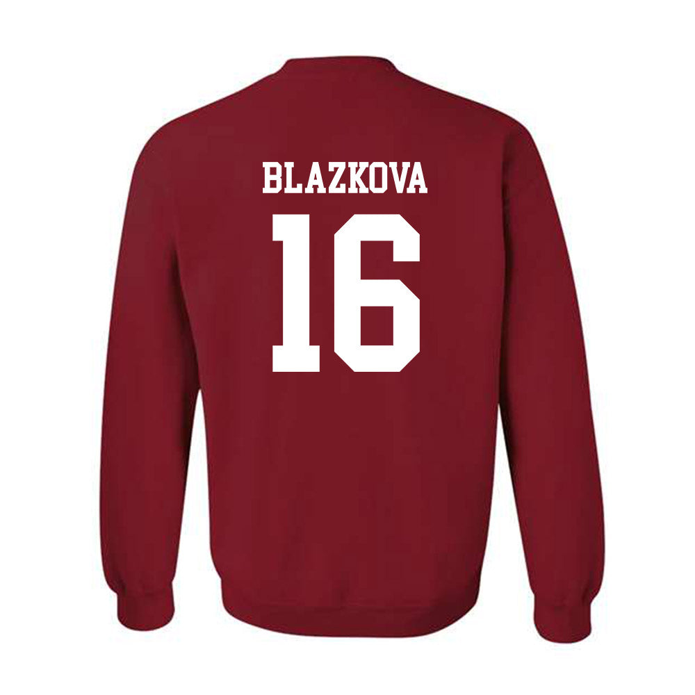 WSU - NCAA Women's Volleyball : Lucie Blazkova - Classic Fashion Shersey Crewneck Sweatshirt-1