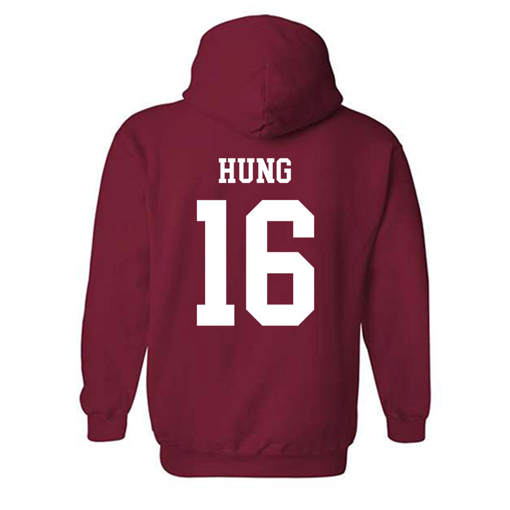 WSU - NCAA Football : Isaiah Hung - Classic Fashion Shersey Hooded Sweatshirt-1