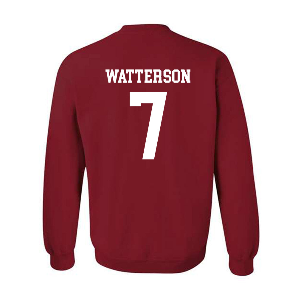 WSU - NCAA Baseball : Cole Watterson - Classic Fashion Shersey Crewneck Sweatshirt-1