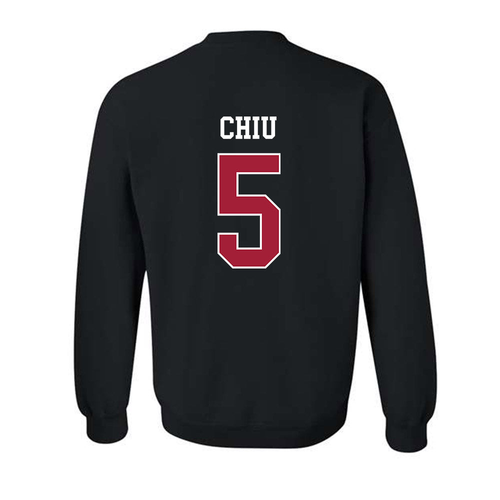 WSU - NCAA Women's Basketball : Jean Chiu - Classic Fashion Shersey Crewneck Sweatshirt-1