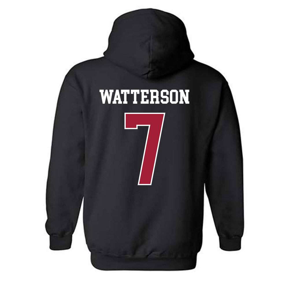 WSU - NCAA Baseball : Cole Watterson - Classic Fashion Shersey Hooded Sweatshirt-1