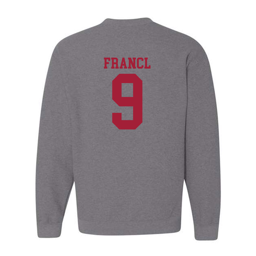 WSU - NCAA Football : Caleb Francl - Classic Fashion Shersey Crewneck Sweatshirt-1