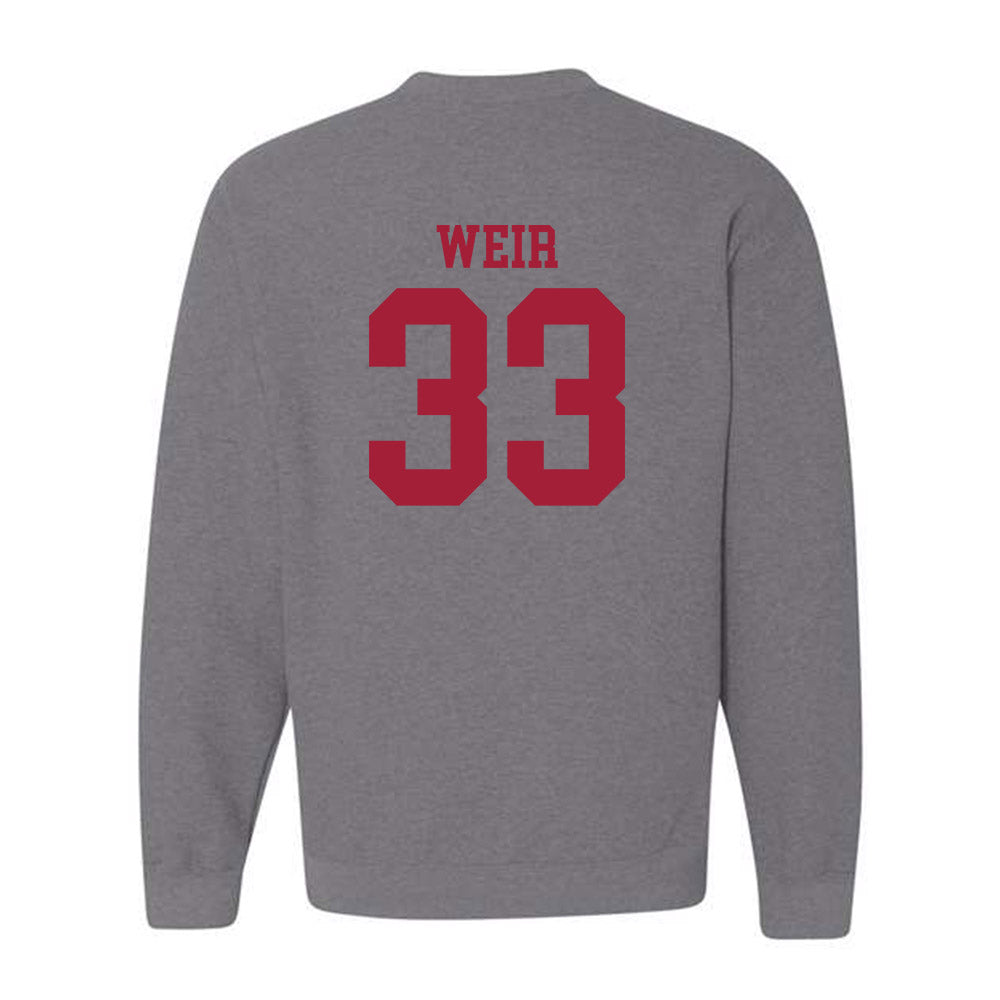 WSU - NCAA Football : Cameron Weir - Classic Fashion Shersey Crewneck Sweatshirt-1