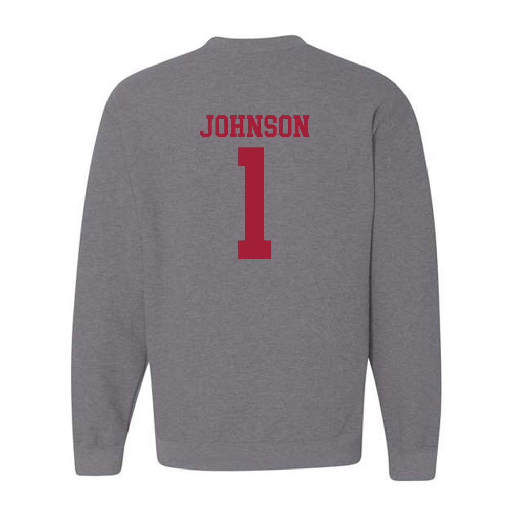 WSU - NCAA Football : Angel Johnson - Classic Fashion Shersey Crewneck Sweatshirt-1