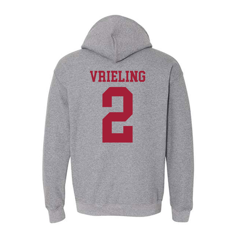 WSU - NCAA Women's Volleyball : Taryn Vrieling - Classic Fashion Shersey Hooded Sweatshirt-1