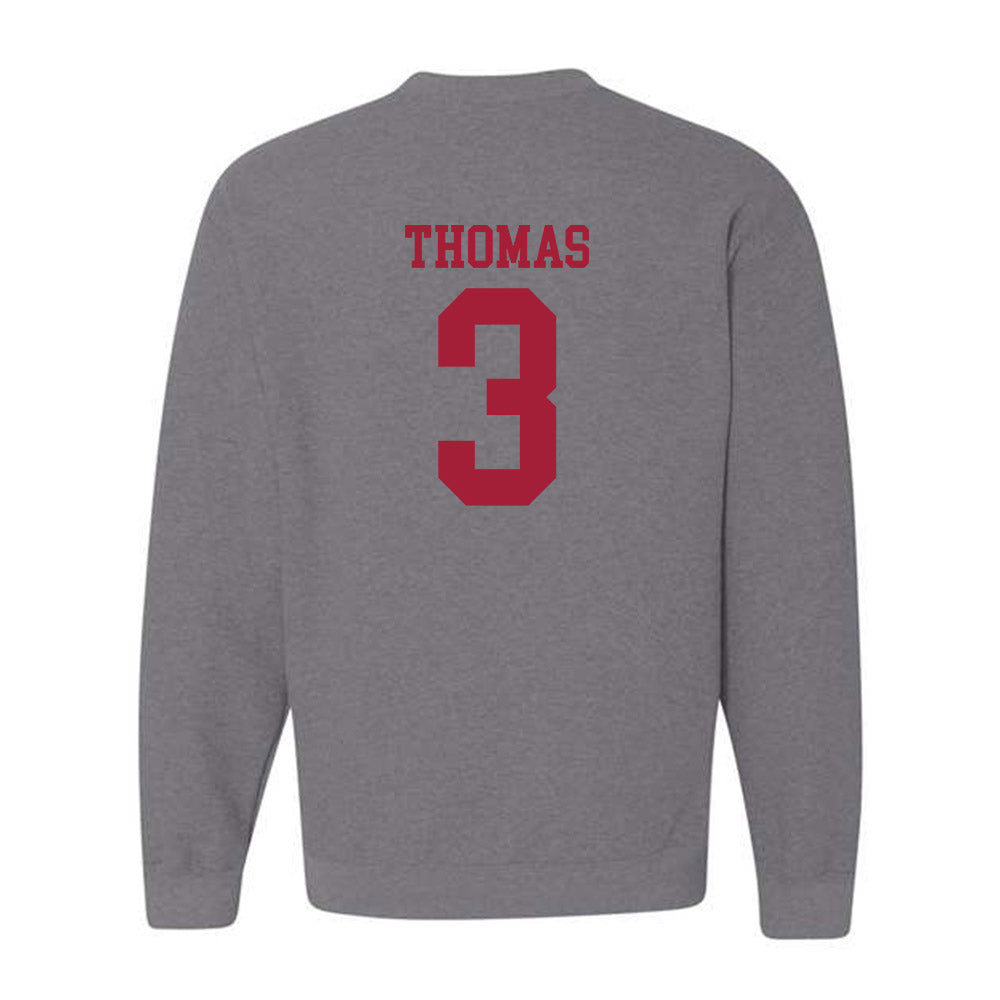 WSU - NCAA Football : Jaylen Thomas - Classic Fashion Shersey Crewneck Sweatshirt-1