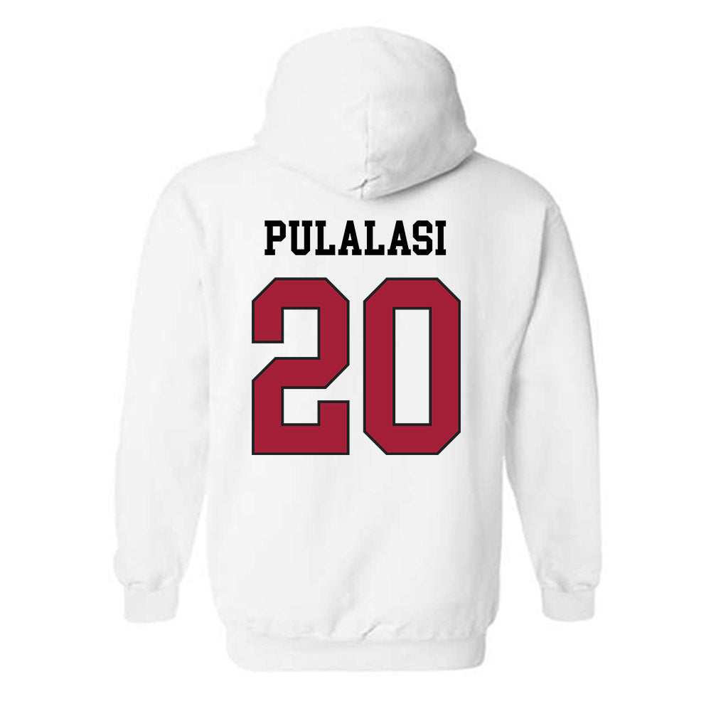 WSU - NCAA Football : Leo Pulalasi - Sports Shersey Hooded Sweatshirt