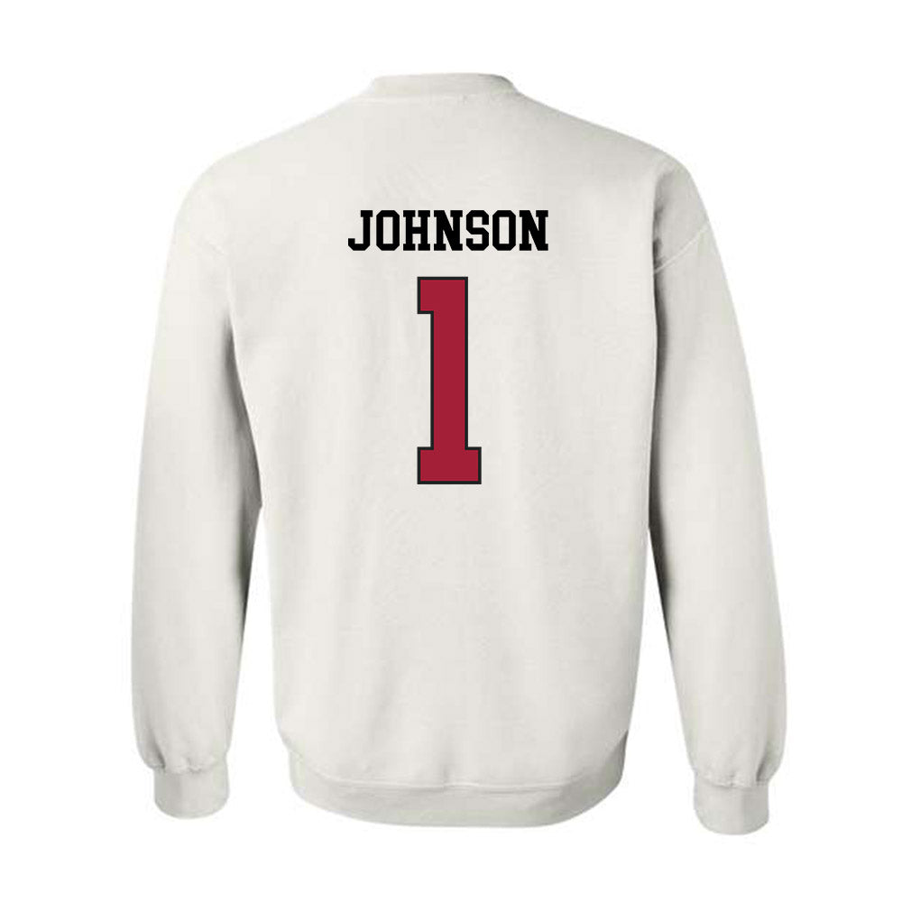 WSU - NCAA Football : Angel Johnson - Sports Shersey Crewneck Sweatshirt-1