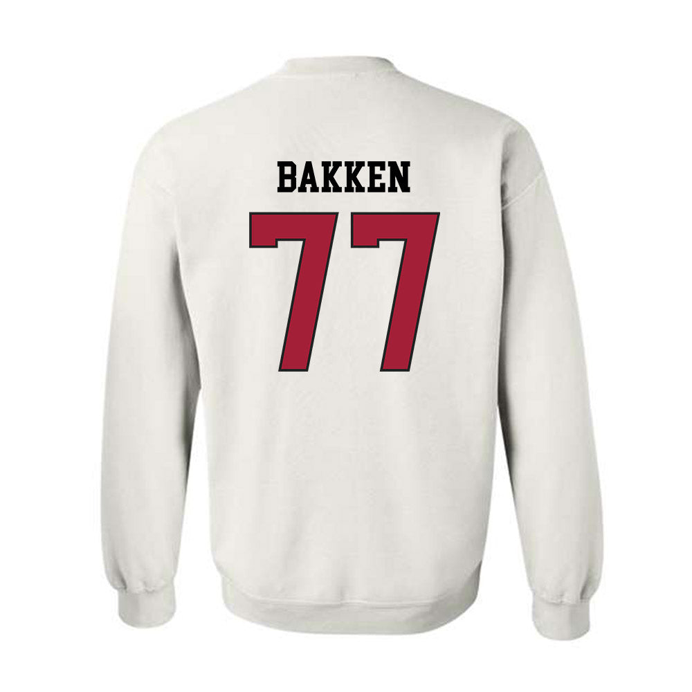 WSU - NCAA Football : Nick Bakken - Sports Shersey Crewneck Sweatshirt-1