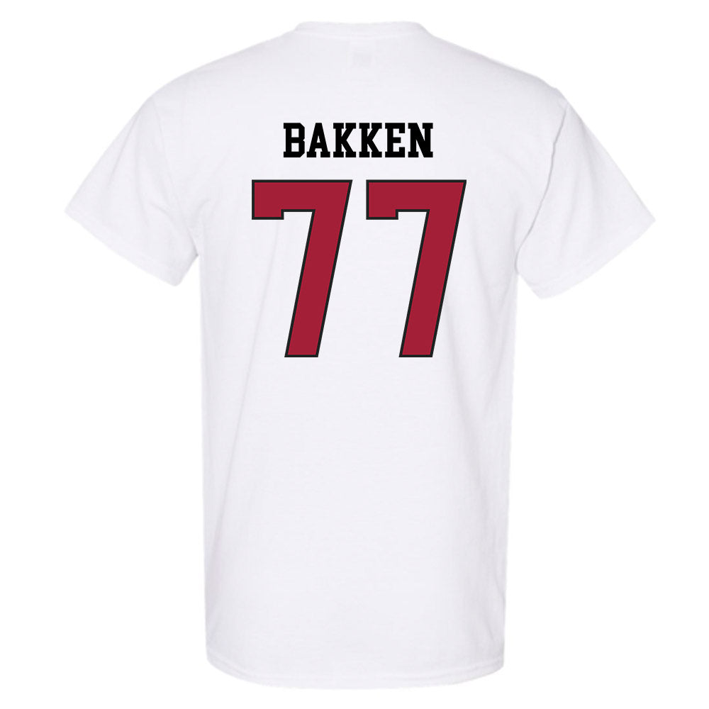 WSU - NCAA Football : Nick Bakken - Sports Shersey T-Shirt-1