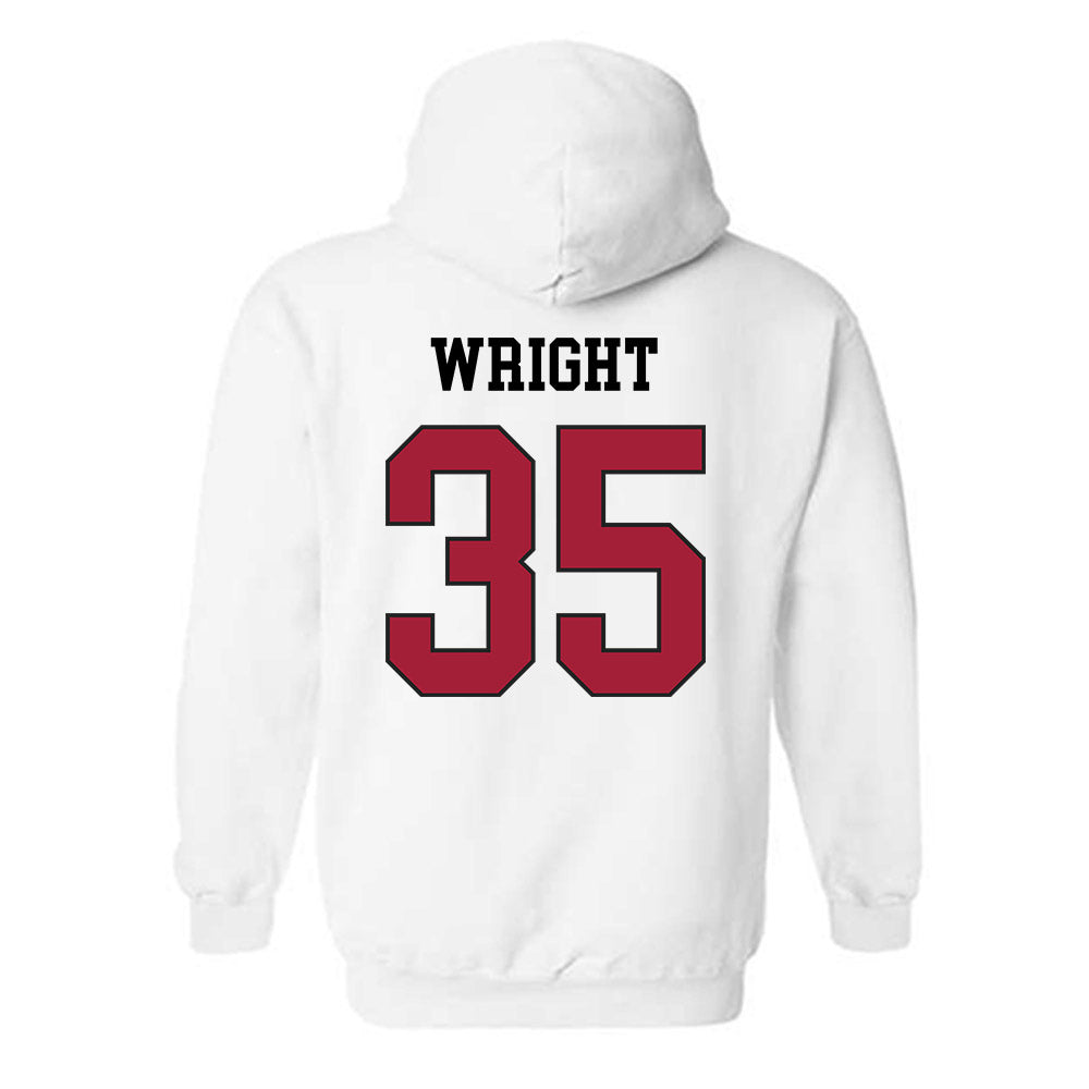 WSU - NCAA Football : Erimus Wright - Sports Shersey Hooded Sweatshirt-1