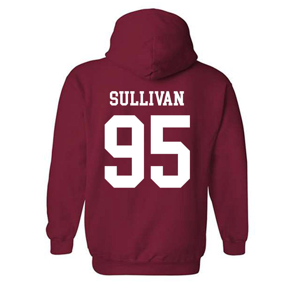 WSU - NCAA Football : Connor Sullivan - Sports Shersey Hooded Sweatshirt-1