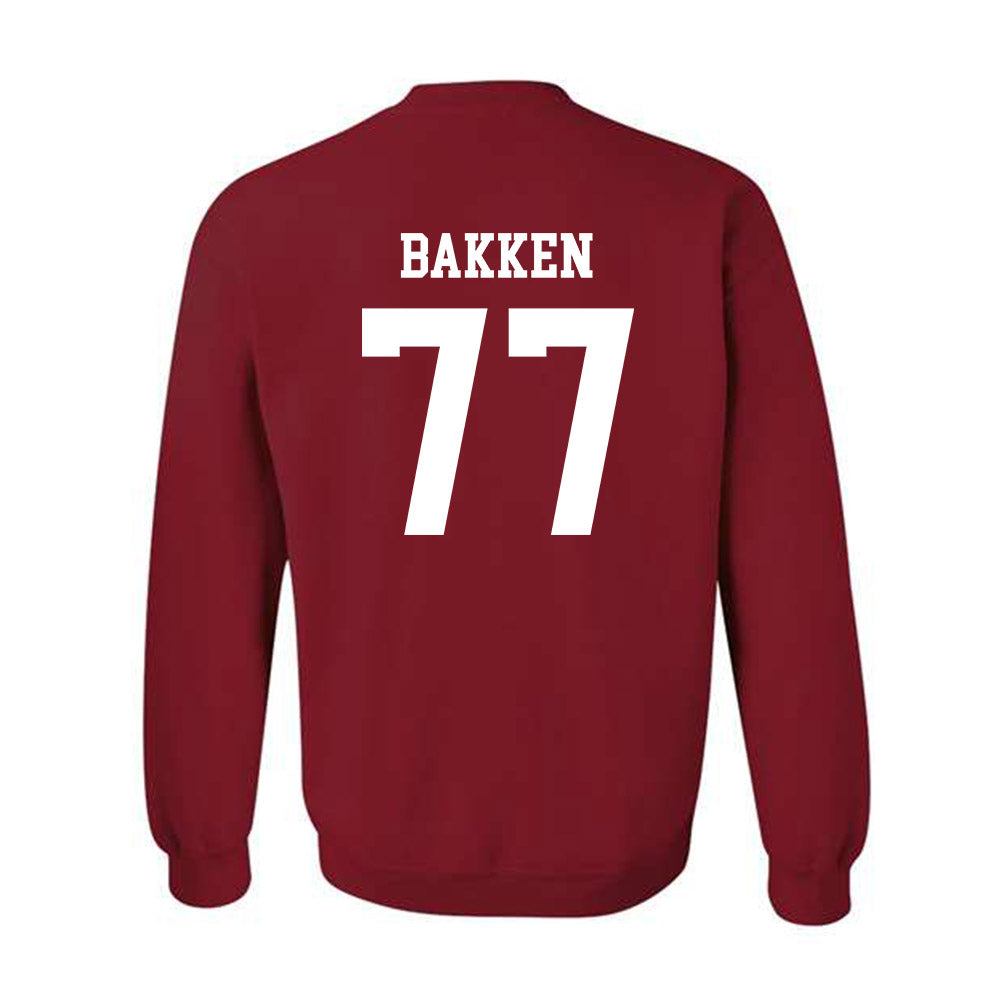 WSU - NCAA Football : Nick Bakken - Sports Shersey Crewneck Sweatshirt-1