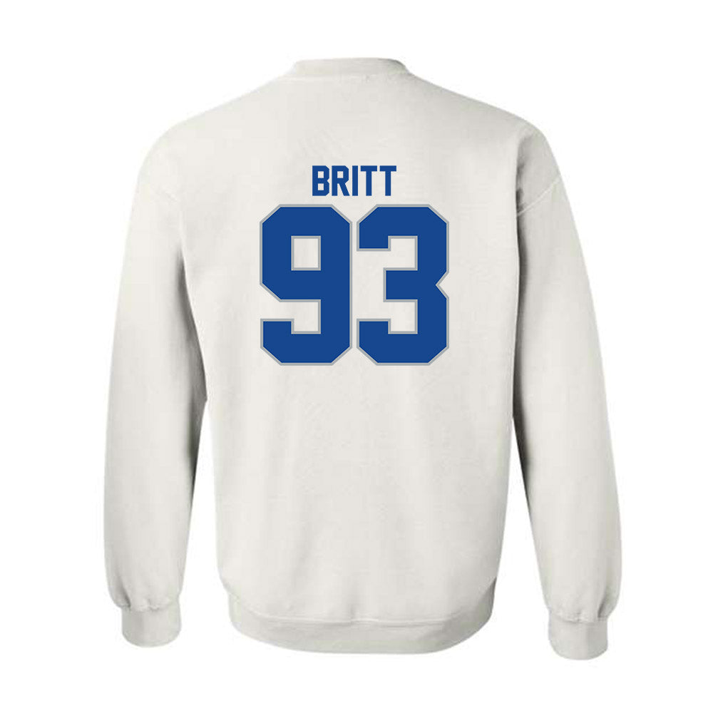 CNU - NCAA Football : Jaylen Britt - Classic Shersey Crewneck Sweatshirt-1