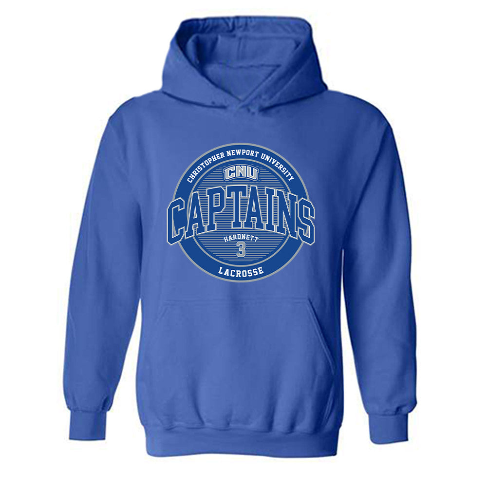 CNU - NCAA Men's Lacrosse : Jayden Hardnett - Classic Fashion Shersey Hooded Sweatshirt