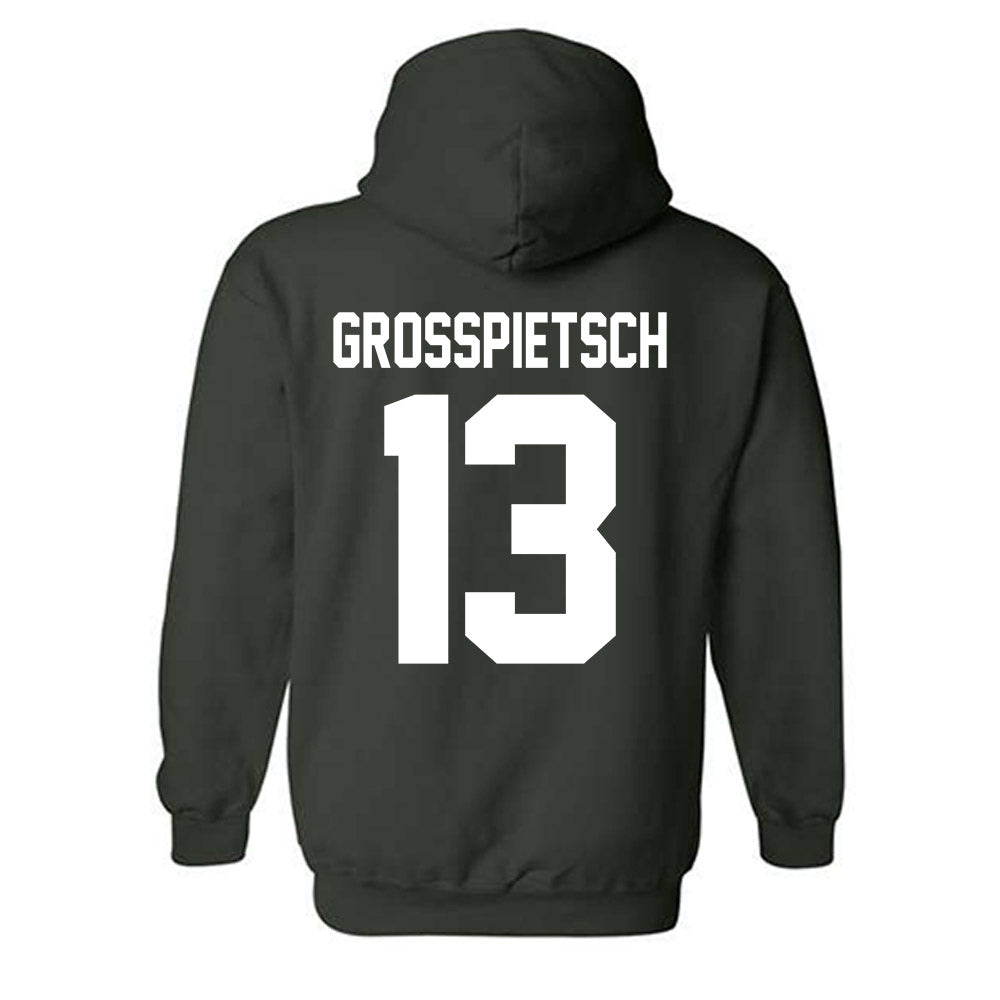 Cleveland State - NCAA Men's Lacrosse : James Grosspietsch - Classic Shersey Hooded Sweatshirt-1