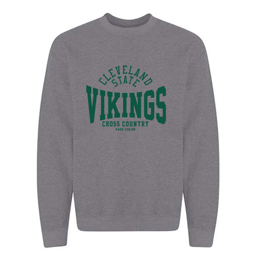 Cleveland State - NCAA Women's Cross Country : Sage Colon - Classic Fashion Shersey Crewneck Sweatshirt-0