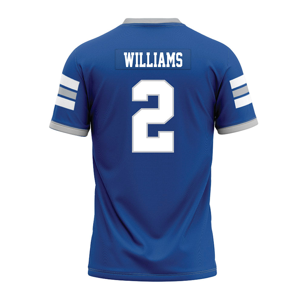 MTSU - NCAA Football : Rocco Williams - Blue Premium Football Jersey-1