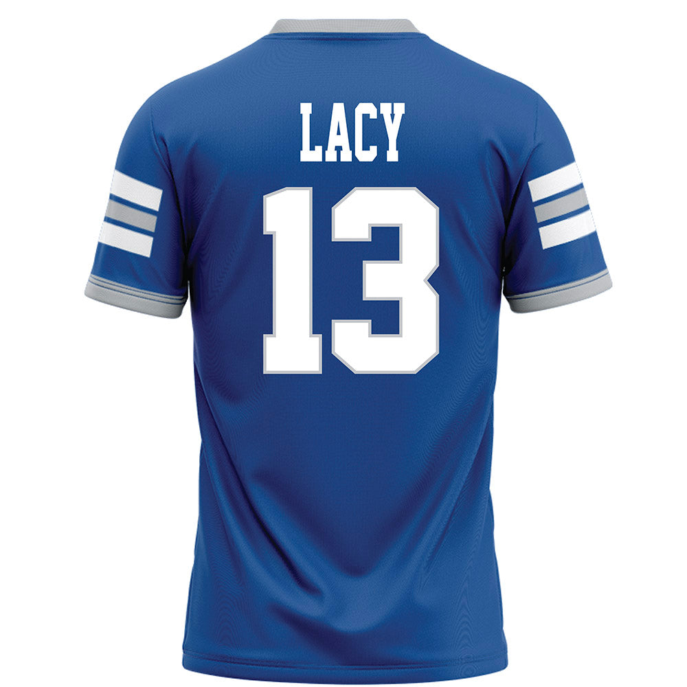 MTSU - NCAA Football : Cam Lacy - Blue Football Jersey-1