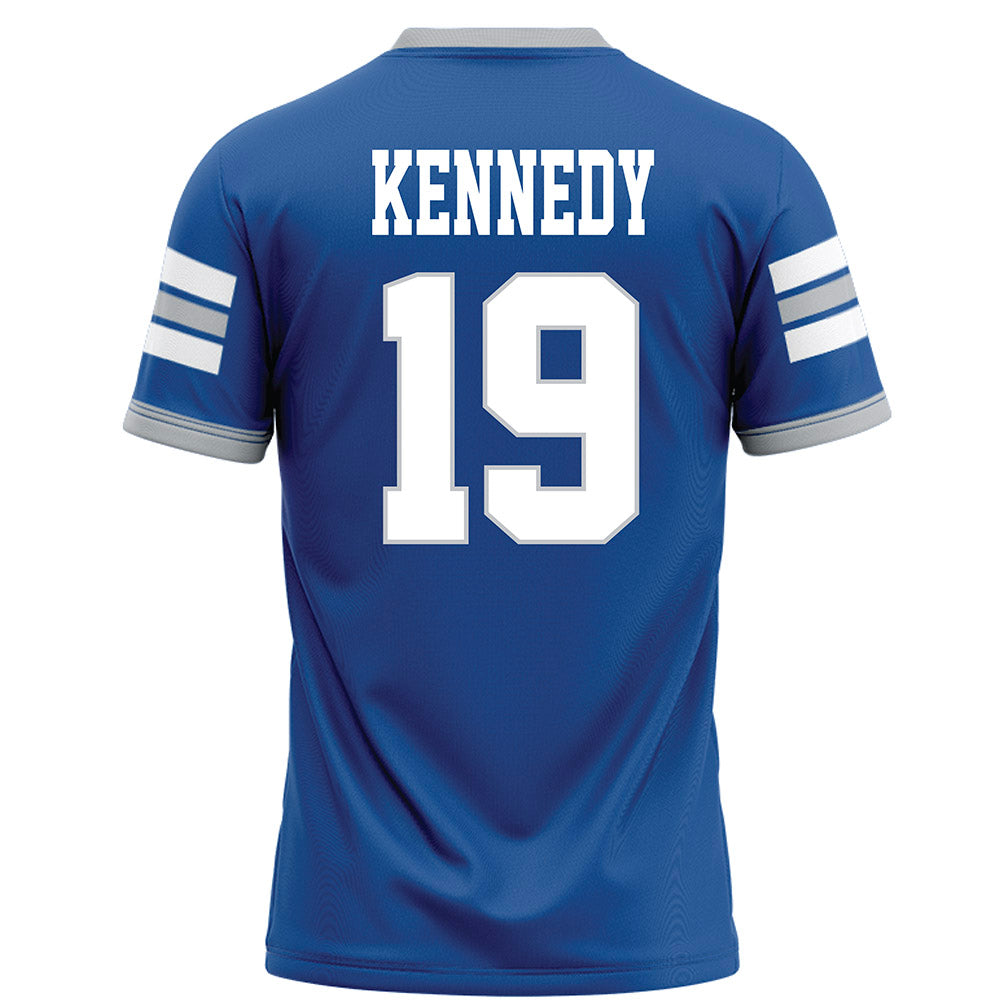 MTSU - NCAA Football : Locke Kennedy - Blue Football Jersey-1