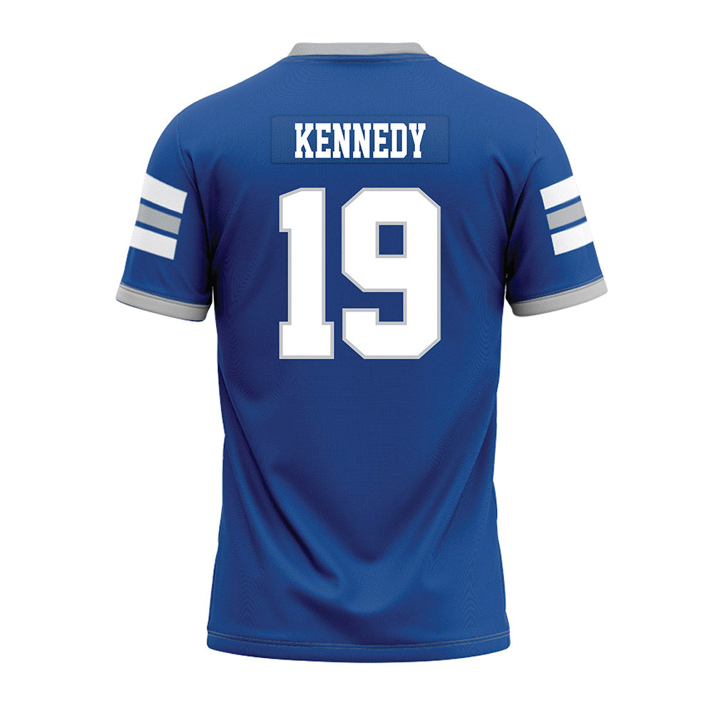 MTSU - NCAA Football : Locke Kennedy - Blue Premium Football Jersey-1