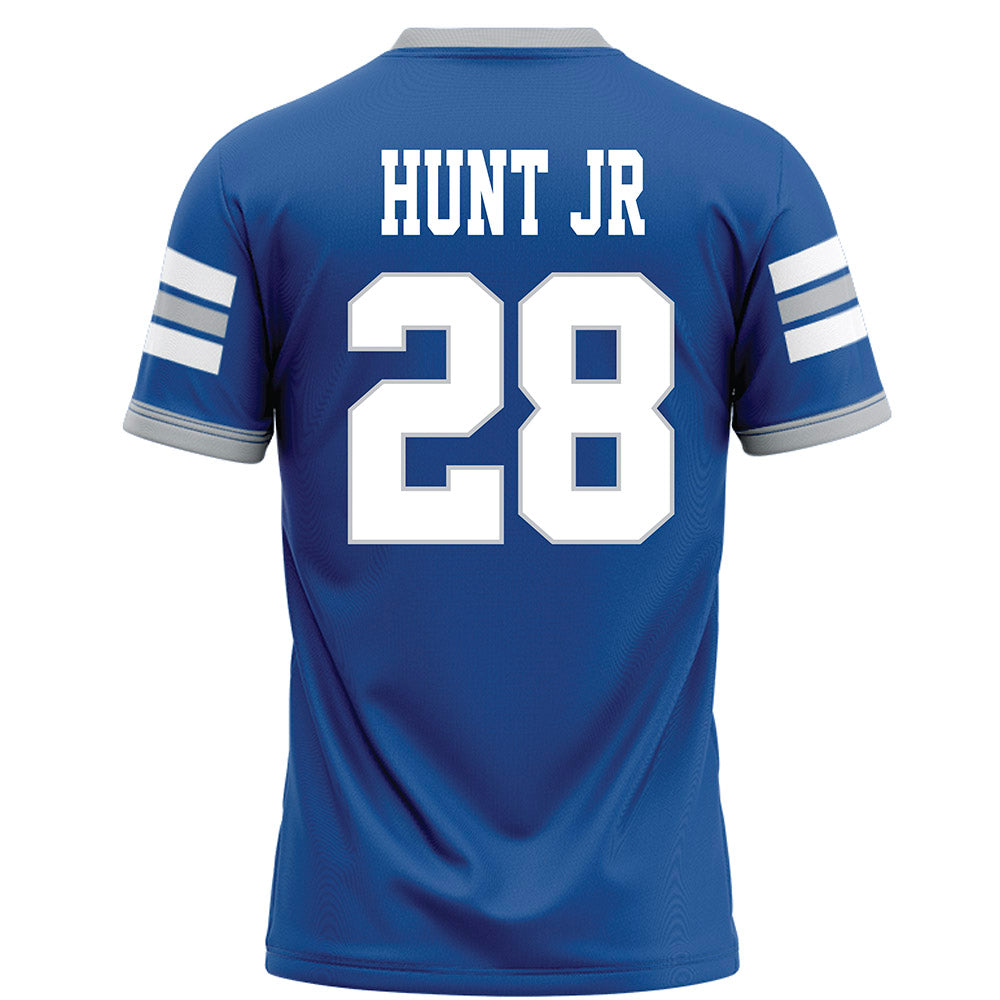 MTSU - NCAA Football : Rickey Hunt Jr - Blue Football Jersey-1
