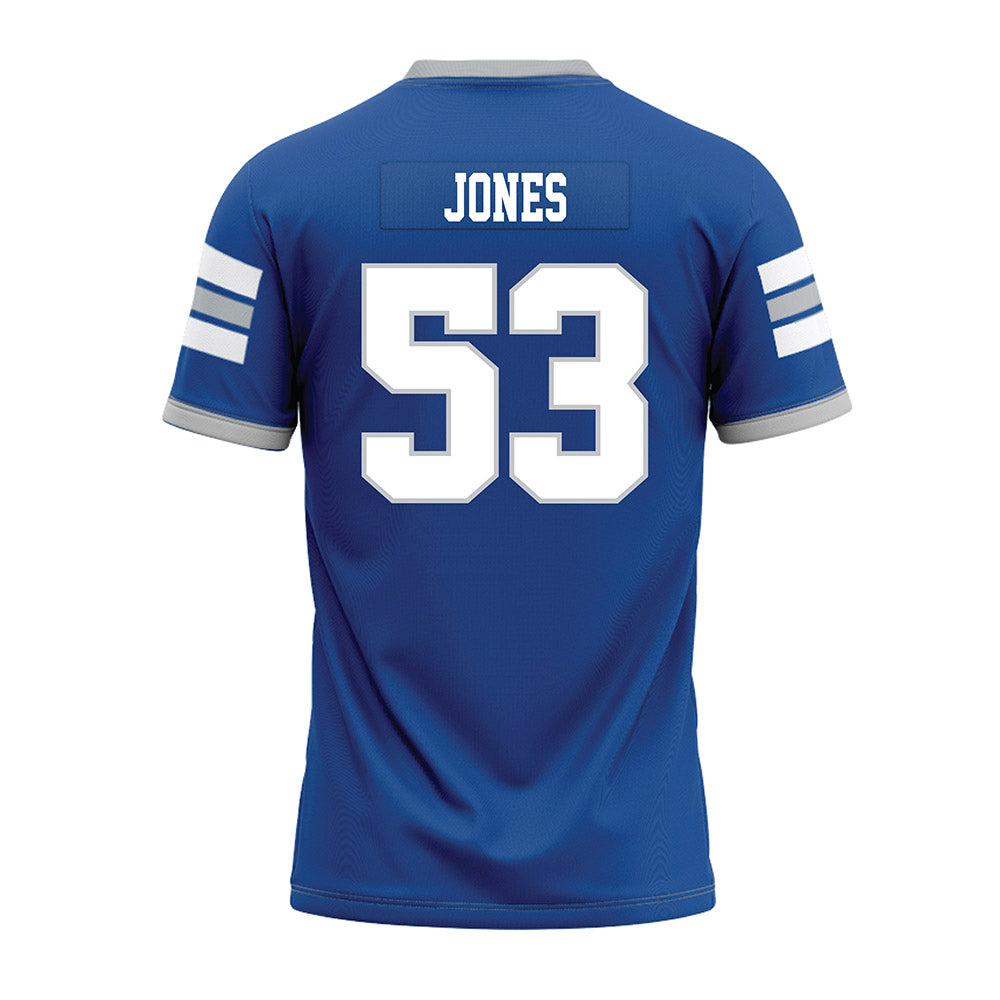 MTSU - NCAA Football : Roman Jones - Blue Premium Football Jersey-1