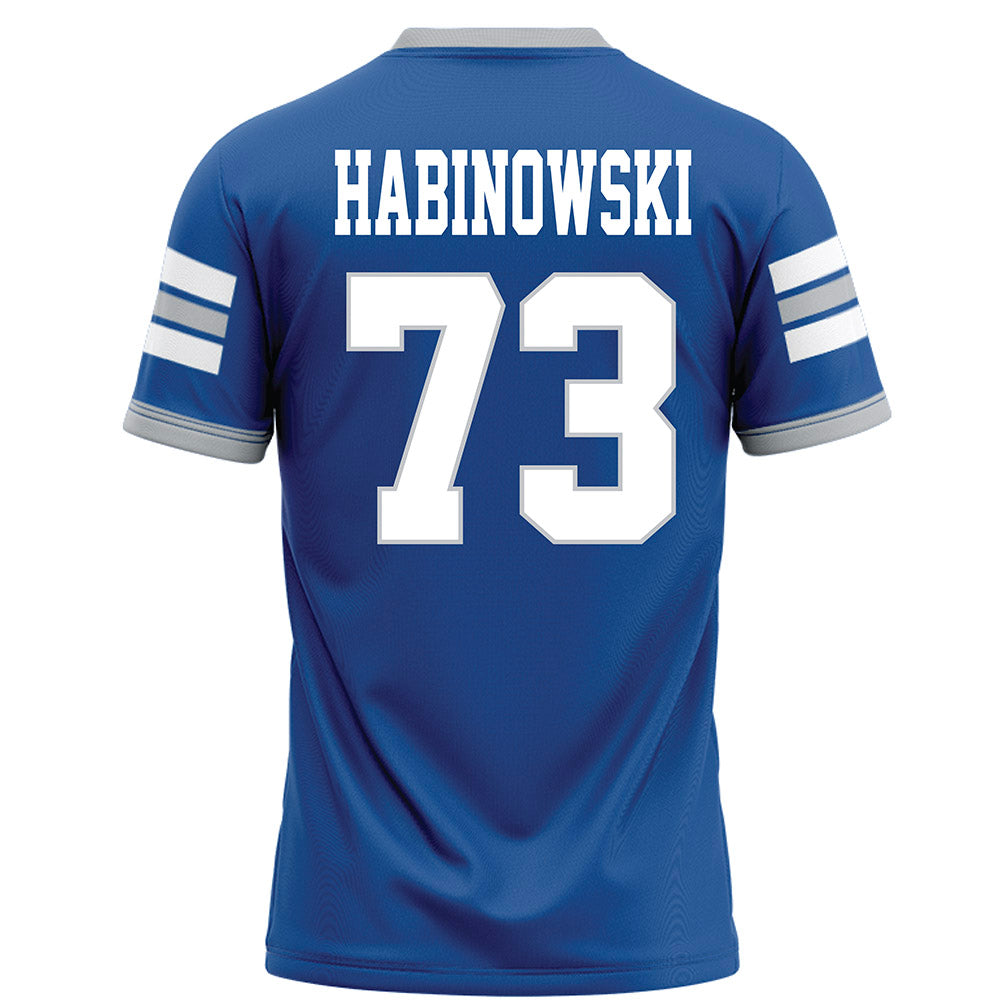 MTSU - NCAA Football : Joseph Habinowski - Blue Football Jersey-1