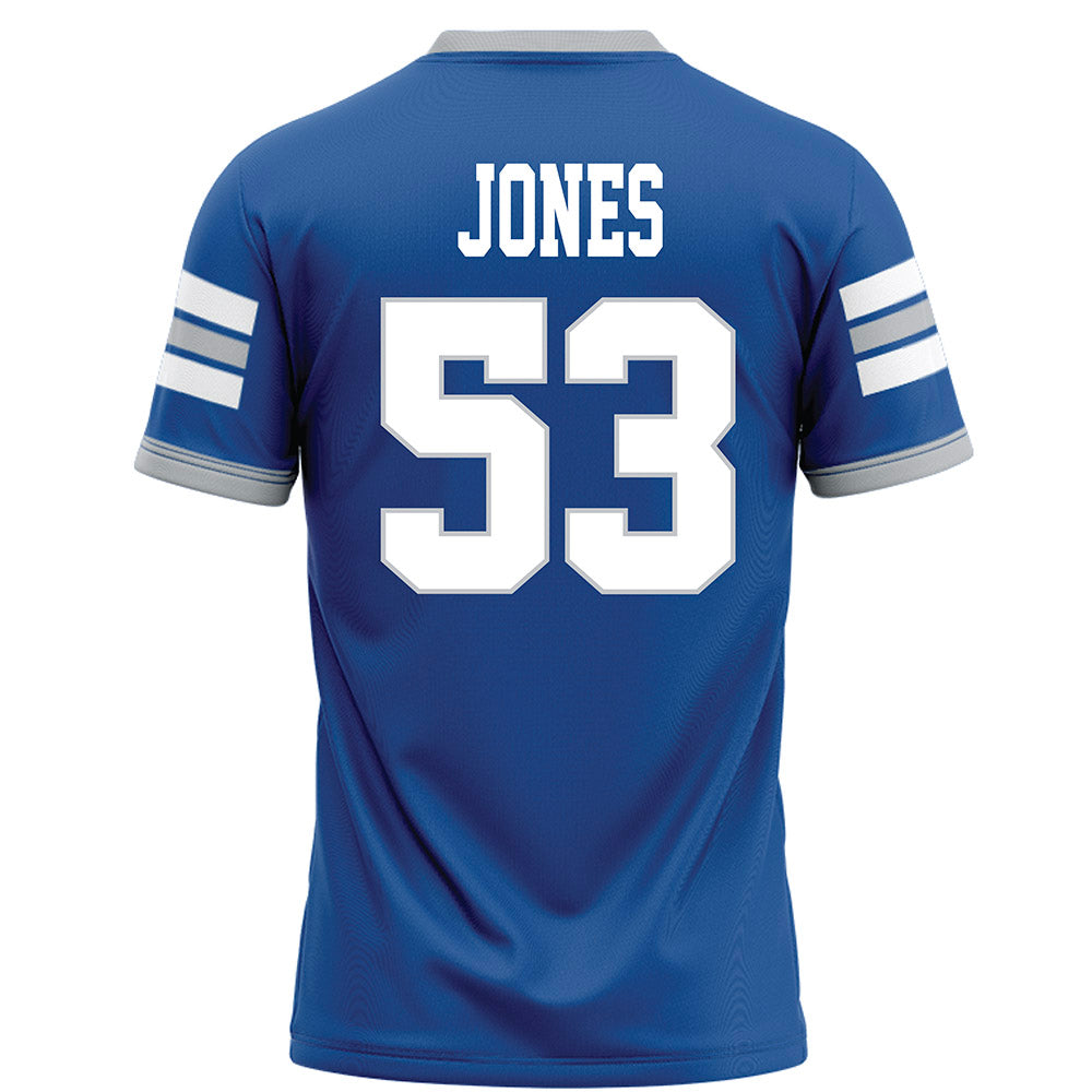MTSU - NCAA Football : Roman Jones - Blue Football Jersey-1