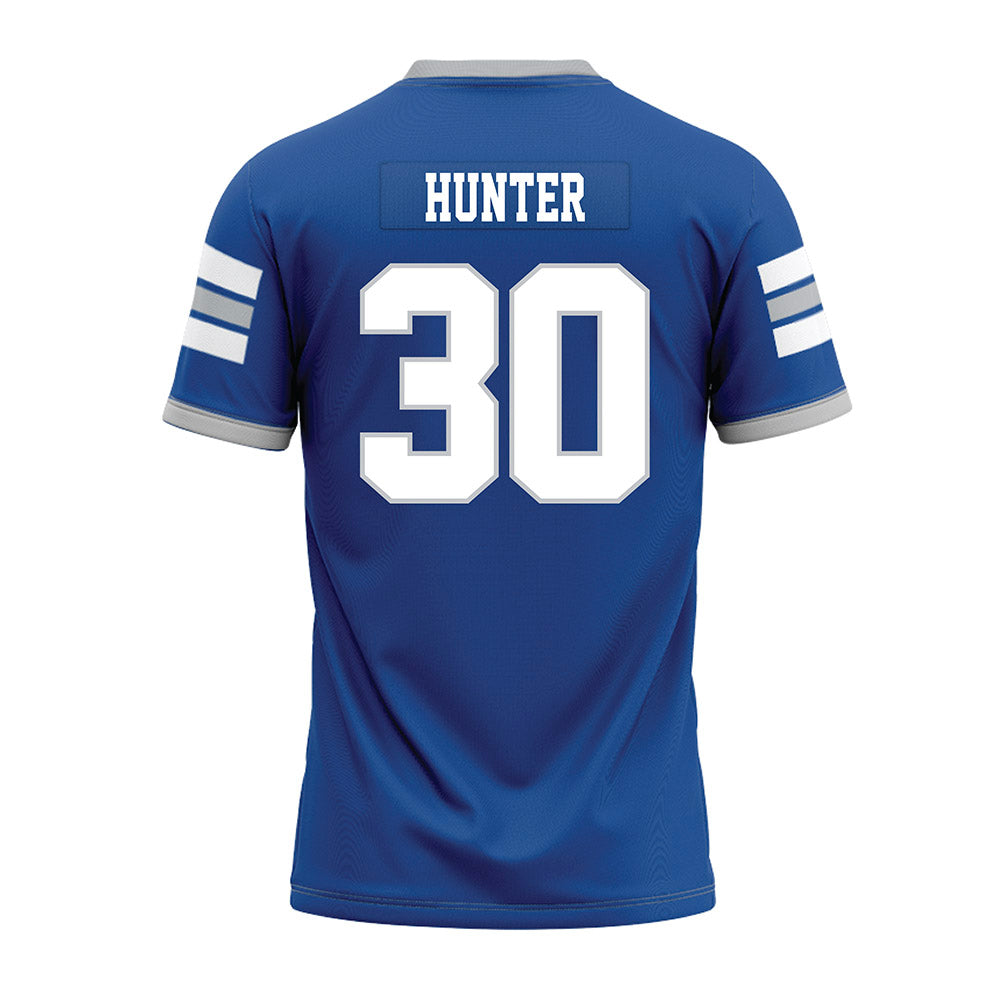 MTSU - NCAA Football : Elijah Hunter - Blue Premium Football Jersey-1