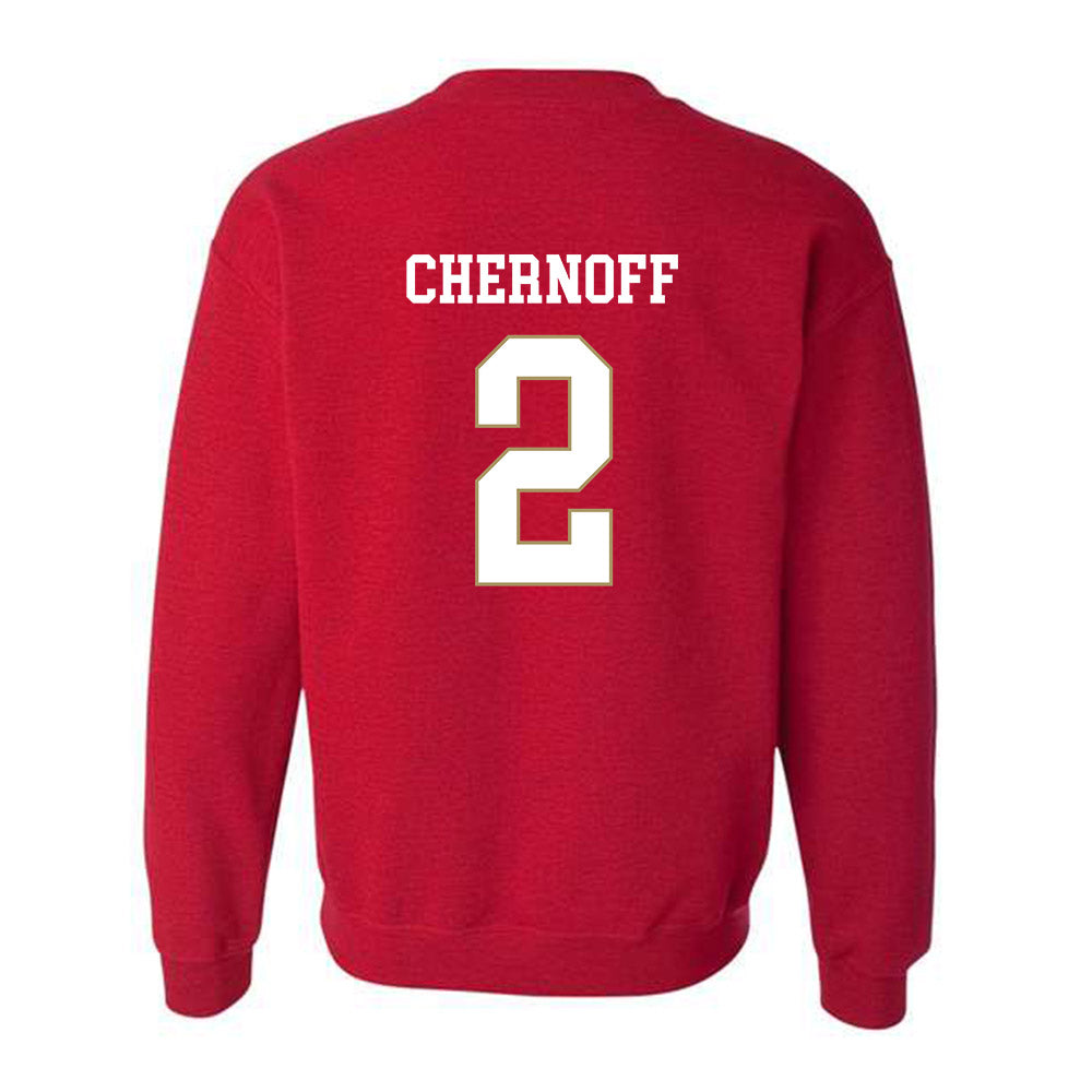 DU - NCAA Women's Lacrosse : Delaney Chernoff - Classic Shersey Crewneck Sweatshirt-1