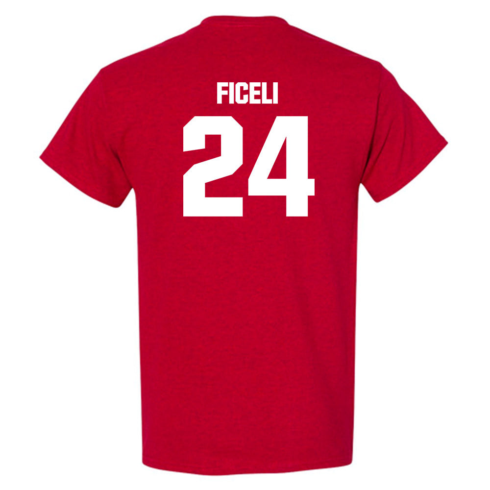 DU - NCAA Men's Lacrosse : Luke Ficeli - Sports Shersey T-Shirt-1