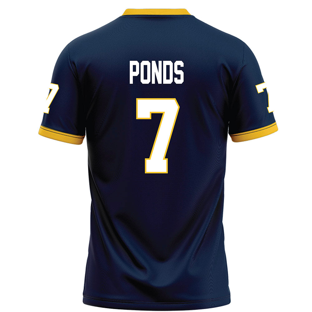 Murray State - NCAA Football : Marion Ponds - Navy Football Jersey-1