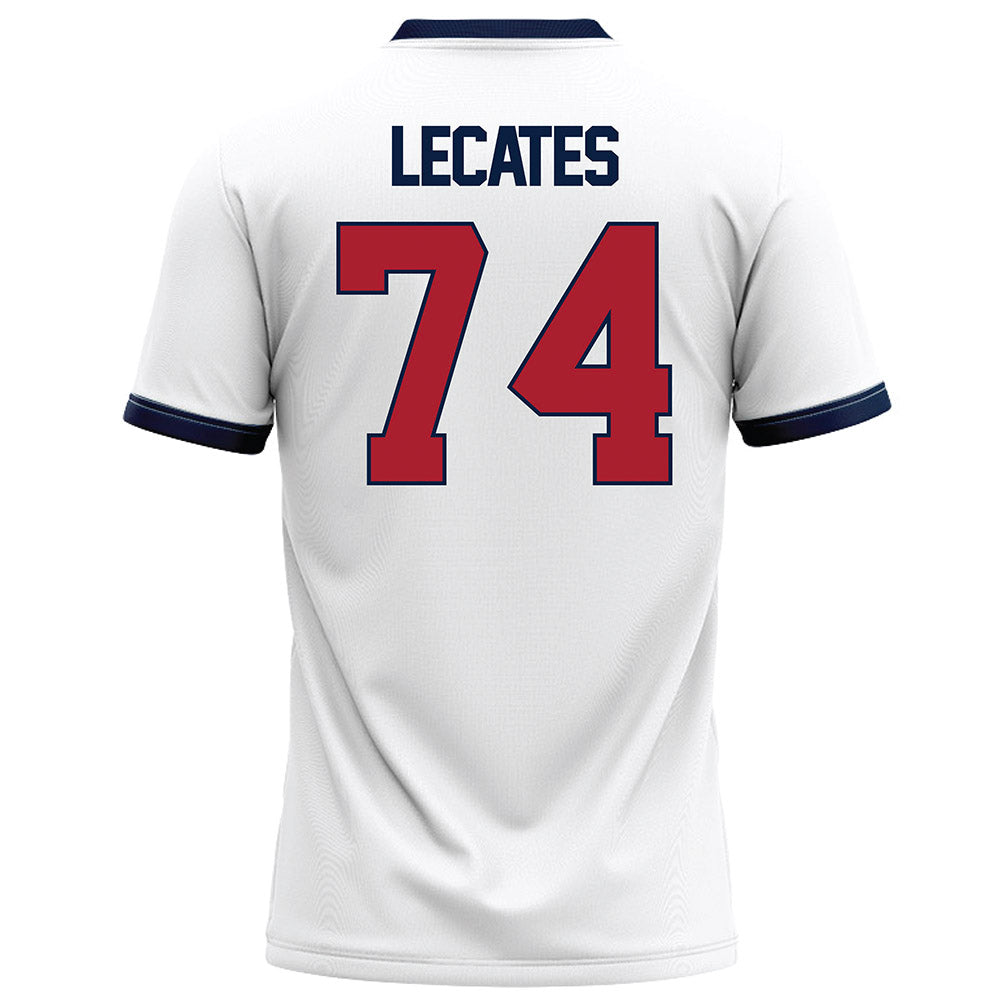 Liberty - NCAA Football : Jacob Lecates - White Football Jersey