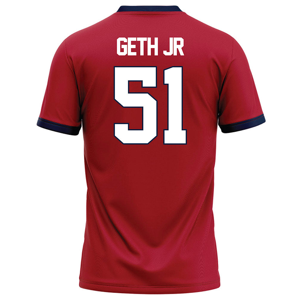 Liberty - NCAA Football : DJ Geth Jr - Red Football Jersey-1