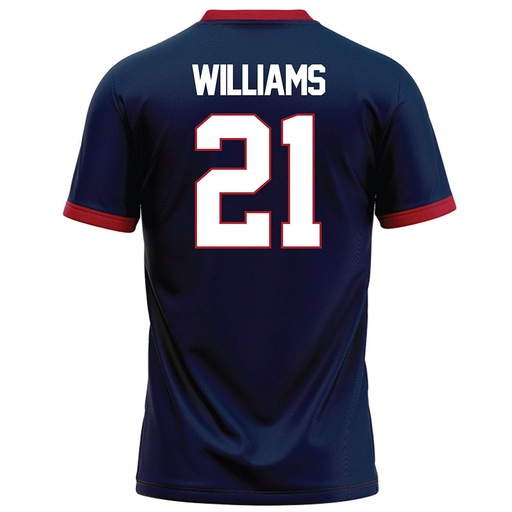 Liberty - NCAA Football : Caden Williams - Navy Football Jersey-1