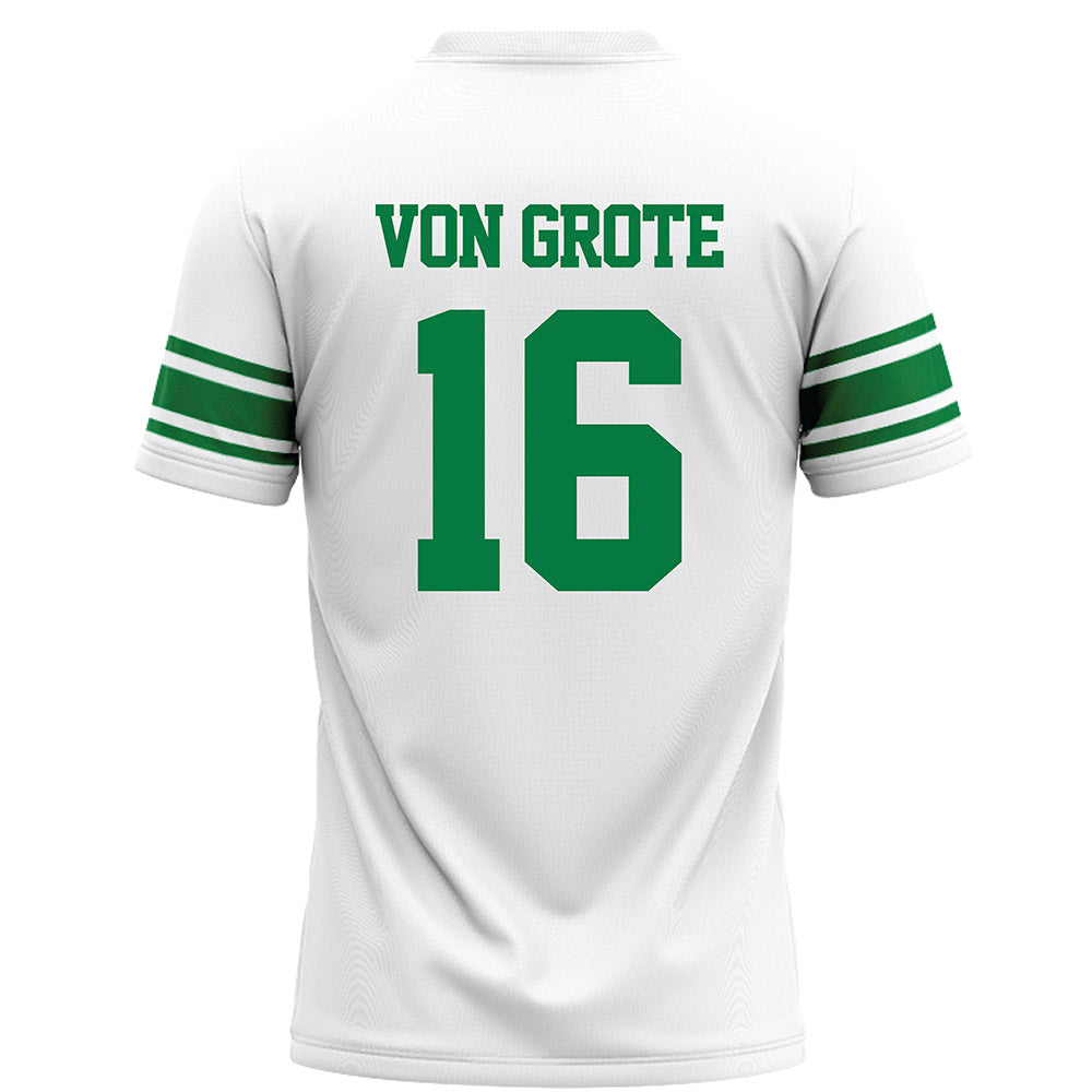 North Texas - NCAA Football : Thomas Von Grote - White Football Jersey
